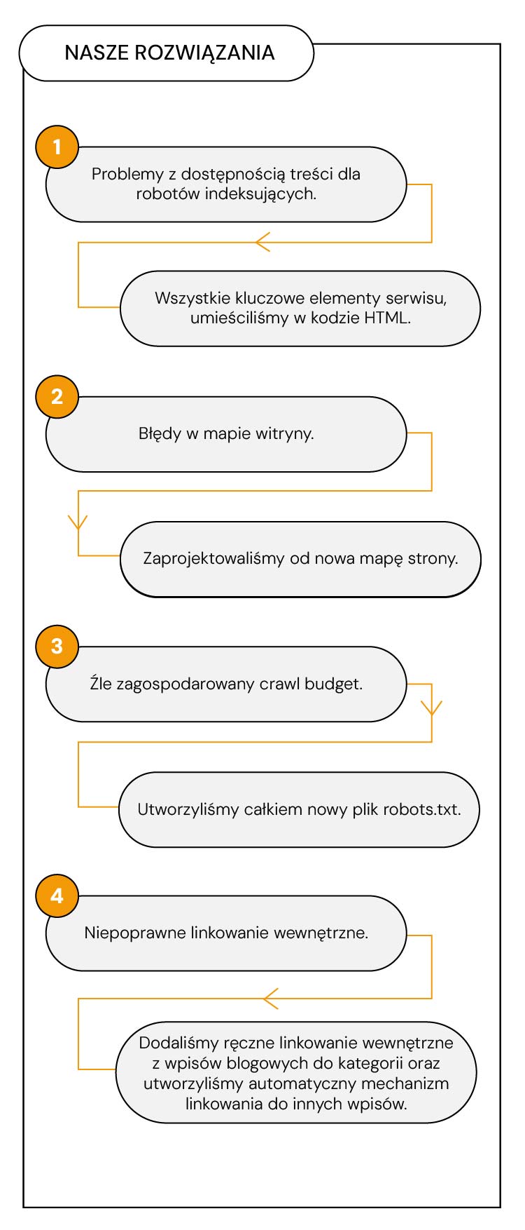 Infografika strategii SEO - case study o indeksacji