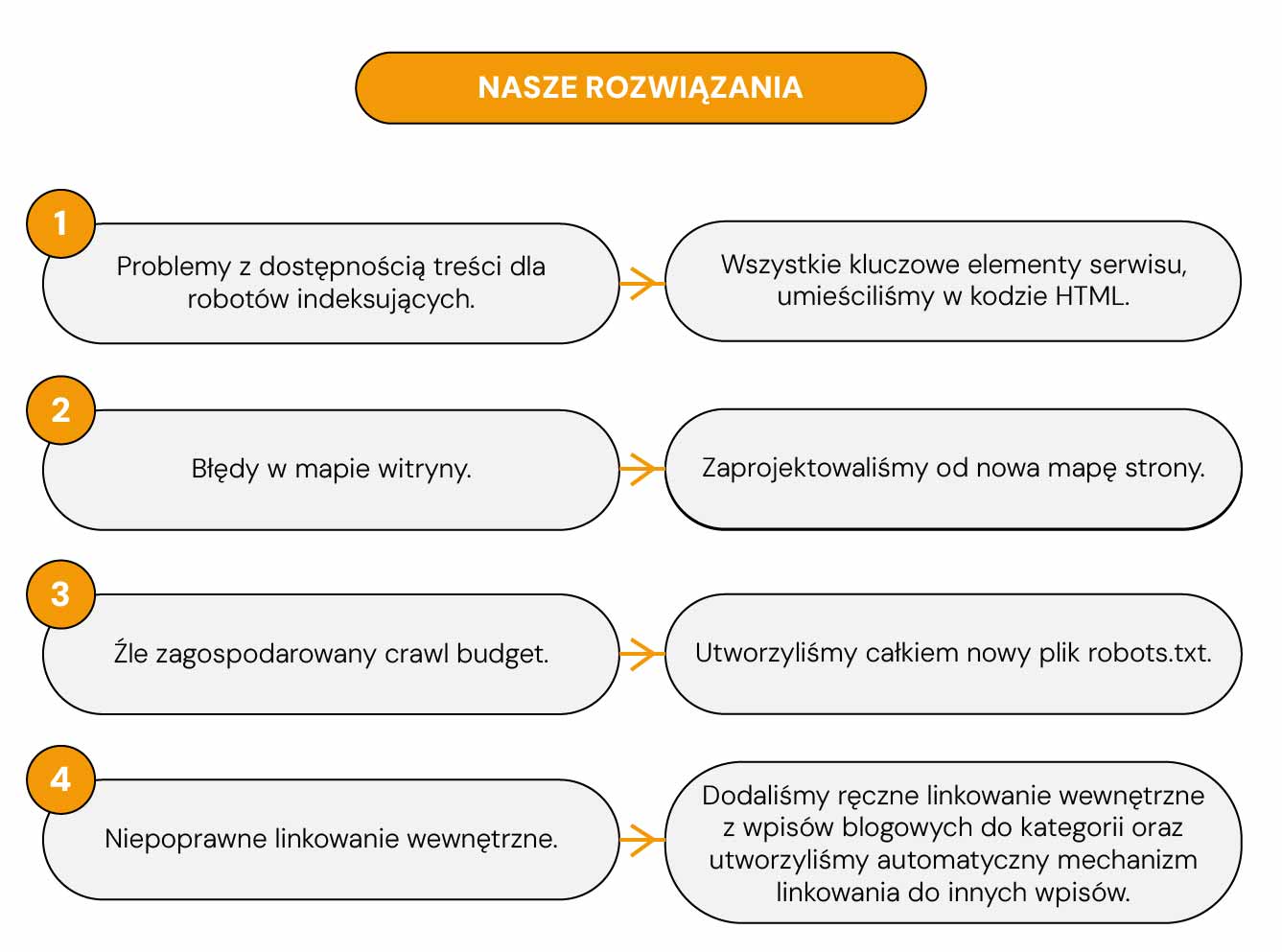 Infografika strategii SEO - case study o indeksacji