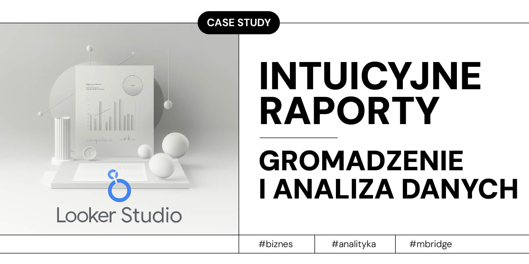 Cover photo case study - interaktywne raporty w Looker Studio