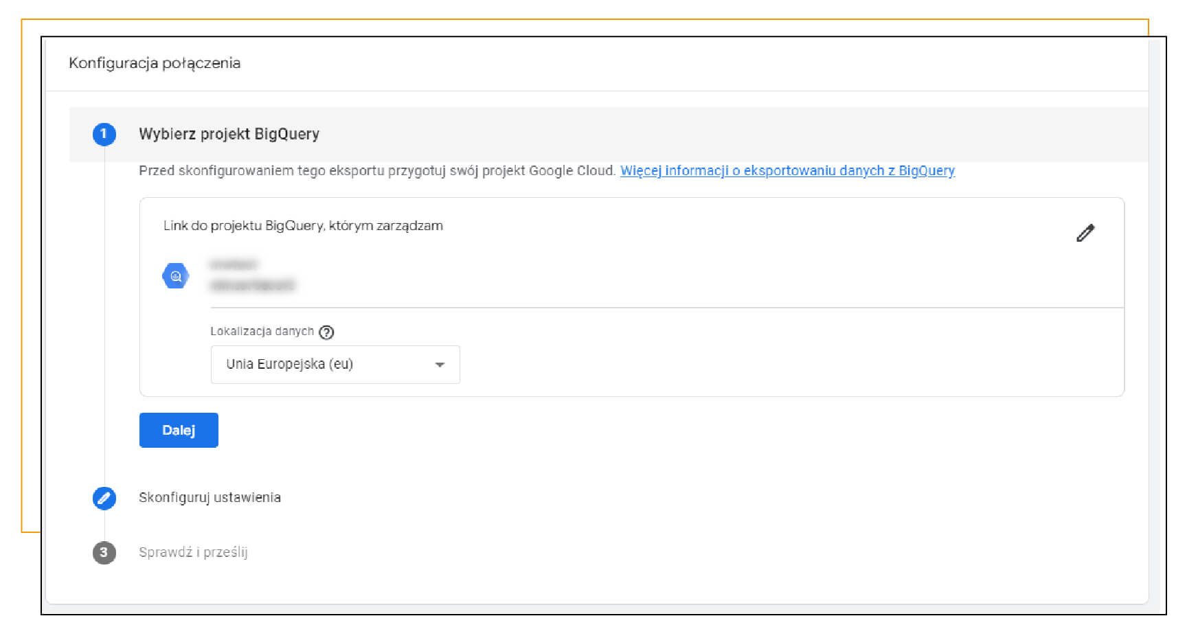 Wybieranie regionu w BigQuery